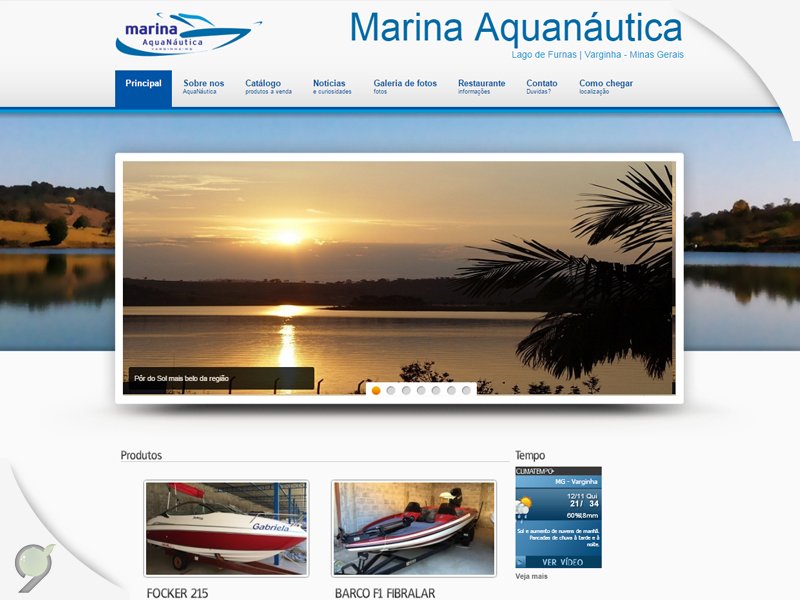 Marina Aquanáutica – Criação de site